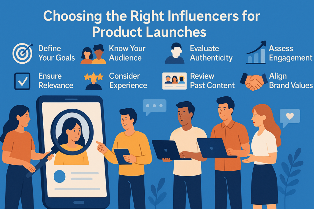Effective Influencer Marketing for Product Launches 2025 1 Choosing the Right Influencers for Influencer Marketing for Product Launches